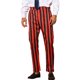 thumbnail image 1 of Pantalones de vestir a rayas INSPIRE CHIC para hombres grandes y altos, con frente plano, tamaño 36, rojo y negro, 1 of 4