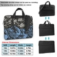 thumbnail image 2 of ZICANCN Laptop Case 15.6 inch, Cartoon Drawing Waves Work Shoulder Messenger Business Bag for Women and Men, 2 of 9