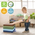 thumbnail image 6 of ECR4Kids SoftZone Square Floor Cushions with Handle, Flexible Seating, Earthtone, 6-Piece, 6 of 9