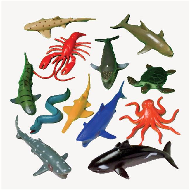 US Toy Company 1605 Sea Creatures - Pack of 12 