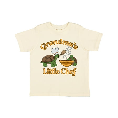 

Inktastic Grandma s Little Chef with Cute Turtles Gift Toddler Boy or Toddler Girl T-Shirt