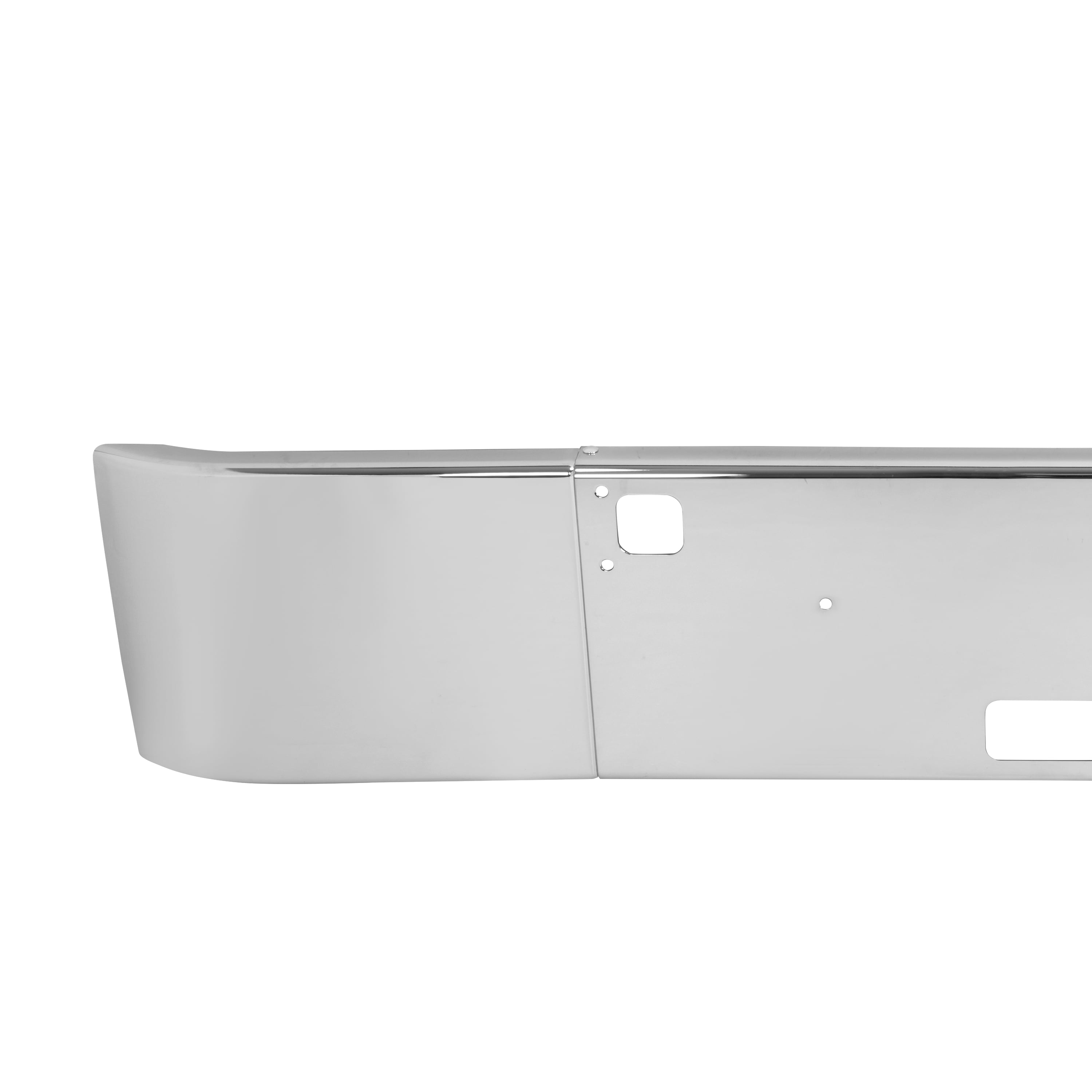 KOJEM Front Bumper Compatible with 1982+ Kenworth W900B / W900L Steel Chrome Silvery