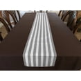 thumbnail image 3 of Cotton Print Table Runner 1 Inch Wide Stripes Grey, 3 of 3