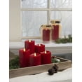 thumbnail image 3 of Ganz LED Crystalline 3x8" Wax Pillar, Red (LLX1244), 3 of 4