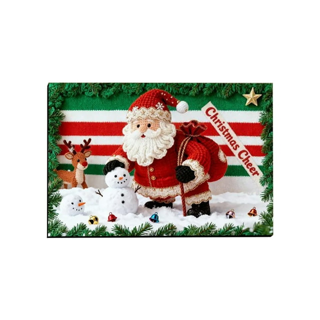 Tapis de Porte Tissé en Boue de Diatomée 60 cm x 40 cm Polyester pour Intérieur et Entrée