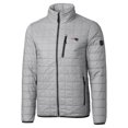 thumbnail image 2 of Men's Cutter & Buck  Gray New England Patriots Big & Tall Rainier PrimaLoft Eco Insulated Full-Zip Hoodie Puffer Jacket, 2 of 3