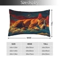 thumbnail image 2 of KLL Colorful Starry Sky Sleep Dog Pillow Covers Envelope Closure,Super Soft and Cozy Fuzzy Fleece Pillow Case Cover (No pillow core） 14"x20", 2 of 5