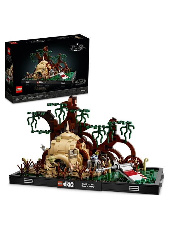 LEGO Star Wars Dagobah Jedi Training Diorama 75330 Set for Adults, with Yoda, R2-D2 and Luke Skywalkers X-wing, Birthday Gift Idea for Men, Women, Him, Her, Room Dcor Memorabilia