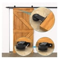 thumbnail image 2 of Sliding Barn Door Hardware Kit, T Shape Roller + Splice Track Suitable For Single Door Stable Rail System ,Sturdy and Durable, 2 of 6