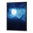 thumbnail image 3 of Designart 'Full Moon Night in Cloudy Sky III' Nautical & Coastal Framed Canvas Wall Art Print, 3 of 5