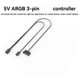 thumbnail image 2 of 10X Computer ARGB Controller PC Case RESET Control  to ARGB Reset Power Cable PC 5V 3Pin Lighting Controller Black, 2 of 7