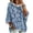Light Blue, variant on Hoodies for Women Oversized 3/4 Sleeve Hooded Pullover Sweatshirt Loose Relaxed Fit Casual Fall Outfits
