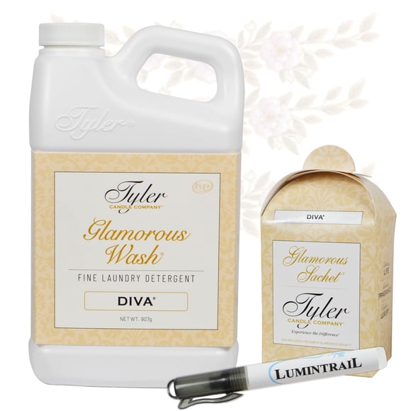 Detergente para ropa Tyler Glamorous Wash Diva 946 ml con quitamanchas