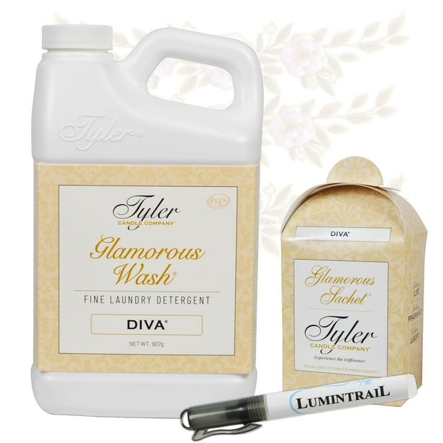 Detergente para ropa Tyler Glamorous Wash Diva 946 ml con quitamanchas