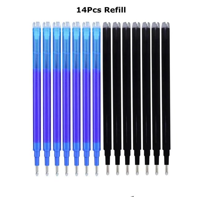Senbaida Magic Erasable Gel Pens, Retractable, with Washable Handle, Bullet Point, 0.7mm, Assorted Ink Colors, 8 Count, 1 Pack