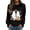 c-Black, variant on PLHWHYQ Women's Halloween Cute Ghost Pumpkin Graphic Crewneck Sweatshirt, Long Sleeve Casual Fall Pullover Top a-Khaki L