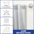thumbnail image 5 of TOWN & COUNTRY BASICS Sohome Zara Modern Jacquard, Sheer Curtains, Light Filtering, Hidden Tab Top, 2-Pack Set, 54"x96", Silver, 5 of 10