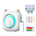 thumbnail image 1 of Riwcyla Pocket Printer Portable Thermal Printer Machine Wireless Connection 203DPI for Picture Label DIY Handcraft List Meno Notes Journal Receipt Paper Instant Sticker with 1 Roll Thermal Paper+3, 1 of 6