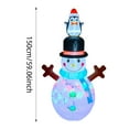 thumbnail image 3 of Bonhomme de Neige Gonflable pour les Fêtes de Vacances pour Usage Intérieur et Extérieur Facile à Monter et à Ranger Matériau Durable et Résistant aux Intempéries Fauteuil Familial Piscine Arroseurs Gonflables Gonflables Gonflables Plus Haut Gonflable, 3 of 8