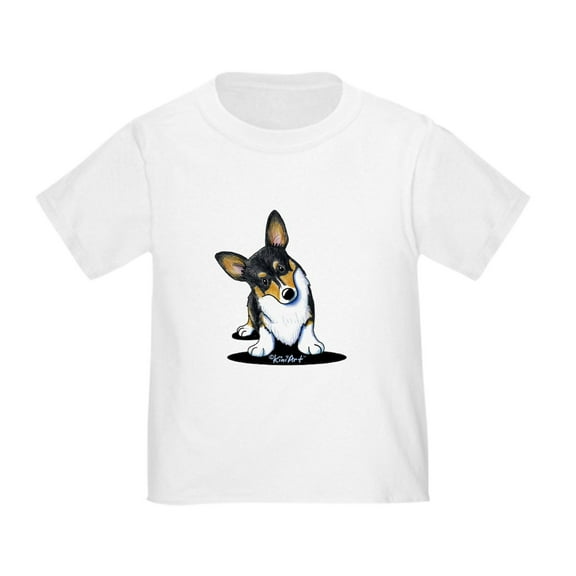 CafePress - Kiniart Tricolor Corgi Toddler T Shirt - Cute Toddler T-Shirt, 100% Cotton