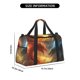 thumbnail image 3 of Fotbe Red And Blue Fire Dragon B Bolsa de Viaje con Estampado, Bolsa de Fin de Semana para Mujer con Compartimento para Zapatos, Bolsa de Gimnasio con Bolsillo Húmedo, 3 of 7