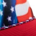 thumbnail image 4 of Red, White & Blue American Flag Snapback Trucker hat, 4 of 5