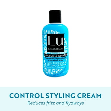 Lu LatinUs Beauty Control Anti-Frizz Lock-The-Look Styling Cream for Frizzy, Hard to Manage Hair, 8 oz