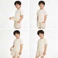 thumbnail image 4 of REDARER Boys Shorts Toddler Boys Jogger Shorts Summer Cotton Casual Solid Shorts Active with Pockets,6-7 Years, 4 of 4