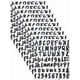 thumbnail image 1 of 10 hojas de 720 pegatinas autoadhesivas de PVC con letras del alfabeto y números, 1 of 4