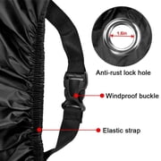 UHIAGREE Motorcycle Covers,96.5'' Ultimate Bike Covers Waterproof Outdoor with Lock-Holes,XXL,Black