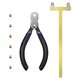 thumbnail image 2 of Juego de Alicates Sunnimix con hebilla de cobre para tiro con arco Herramienta de cuerda dorado, 2 of 8