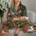 thumbnail image 6 of Balery Dog On Floral Couch Pattern Pajama Sets for Women Long Sleeve 2 Piece Sleepwear Loungewear Sets Soft PJ's with Pockets Long Sleeve Comfy Pj Sets-Medium, 6 of 7