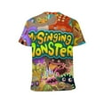 thumbnail image 3 of My Singing Monsters Unisex Short Sleeve T Shirt Daily Novelty 3D Printed T-Shirts Soft Comfortable Tee Shirt Top For Men And Women, 3 of 7