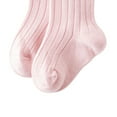 thumbnail image 3 of Inevnen Toddler Baby Medium Tube Socks Solid Color Ribbed Knit Knee High Seamless Uniform Stockings, 3 of 9