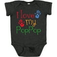 thumbnail image 3 of Inktastic Poppop Grandkids Handprints Boys or Girls Baby Bodysuit, 3 of 5