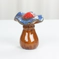 thumbnail image 3 of 2 Pack Ceramic Mushroom for Garden, Lawn Ornament Mushroom Statue Decor for Fairy Garden, Yard, Indoor, Outdoor, Pottery Ornament 4 Inches in Height,Style 5, 3 of 6