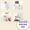 thumbnail image 4 of Cordones elásticos para hombres y mujeres, zapatillas de deporte, cordones de con hebillas de cápsula tal, cordones para , adultos y Púrpura Yinane Cordones elásticos sin lazo, 4 of 8