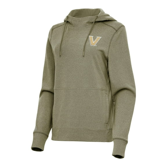 Women's Antigua Olive Vanderbilt Commodores Justice Pullover Hoodie