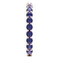 thumbnail image 4 of 1.2 ctw Wedding Band for Women - 14K Rose Gold Simulated Tanzanite Stackable Eternity Ring, 4 of 6