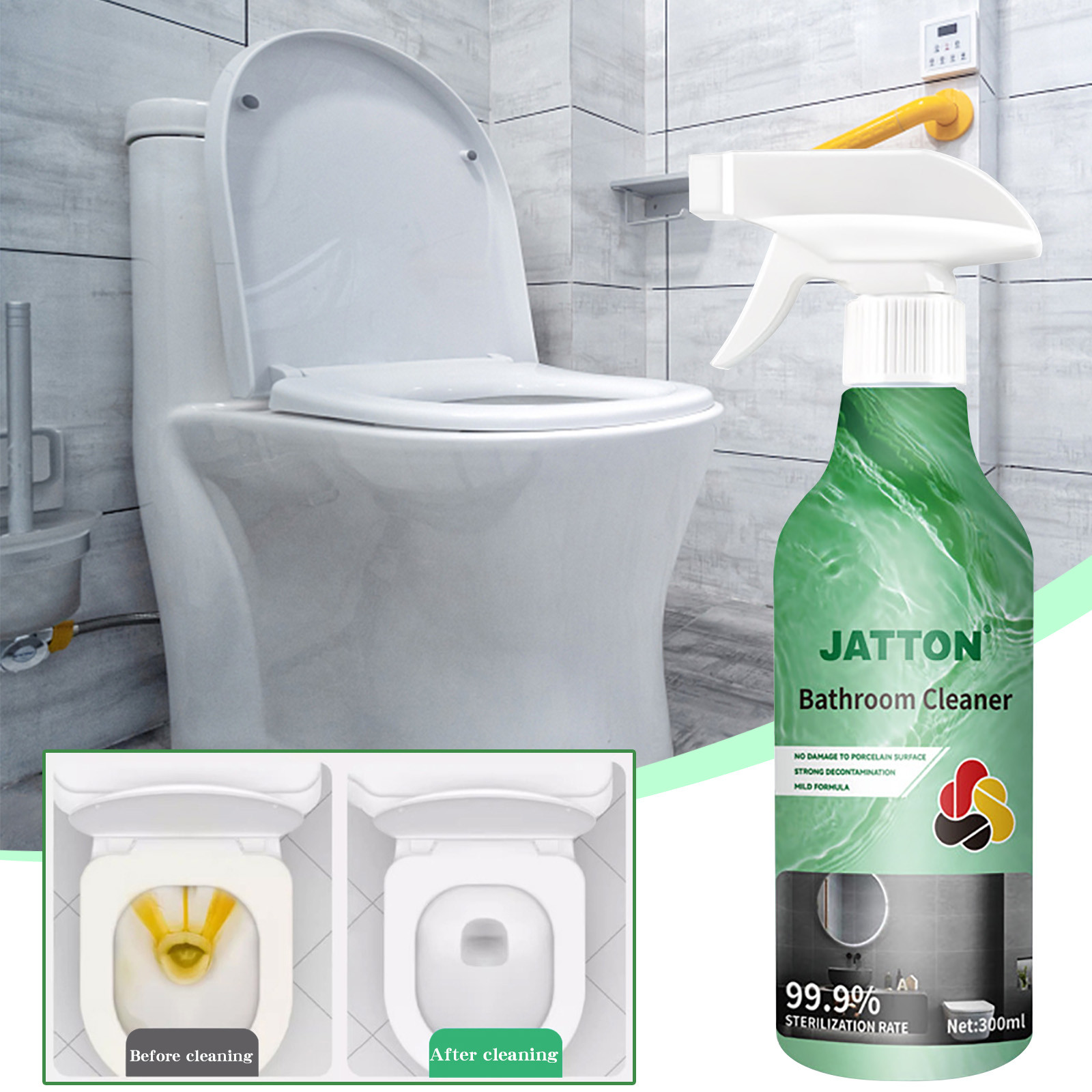 Herrklp Cleaning Supplies, 300ml Multi Purpose Cleaner For Kitchen Bathroom Whole House Multifunctional Cleaning Agent