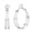 Silver-40mm, variant on Sterling Silver Hoop Earrings for Women, Hypoallergenic Large Double Hoop Earrings, 30MM, Jewelry Gift