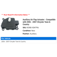 thumbnail image 2 of Auxiliary Air Flap Actuator - Compatible with 2006 - 2007 Chrysler Town & Country, 2 of 3