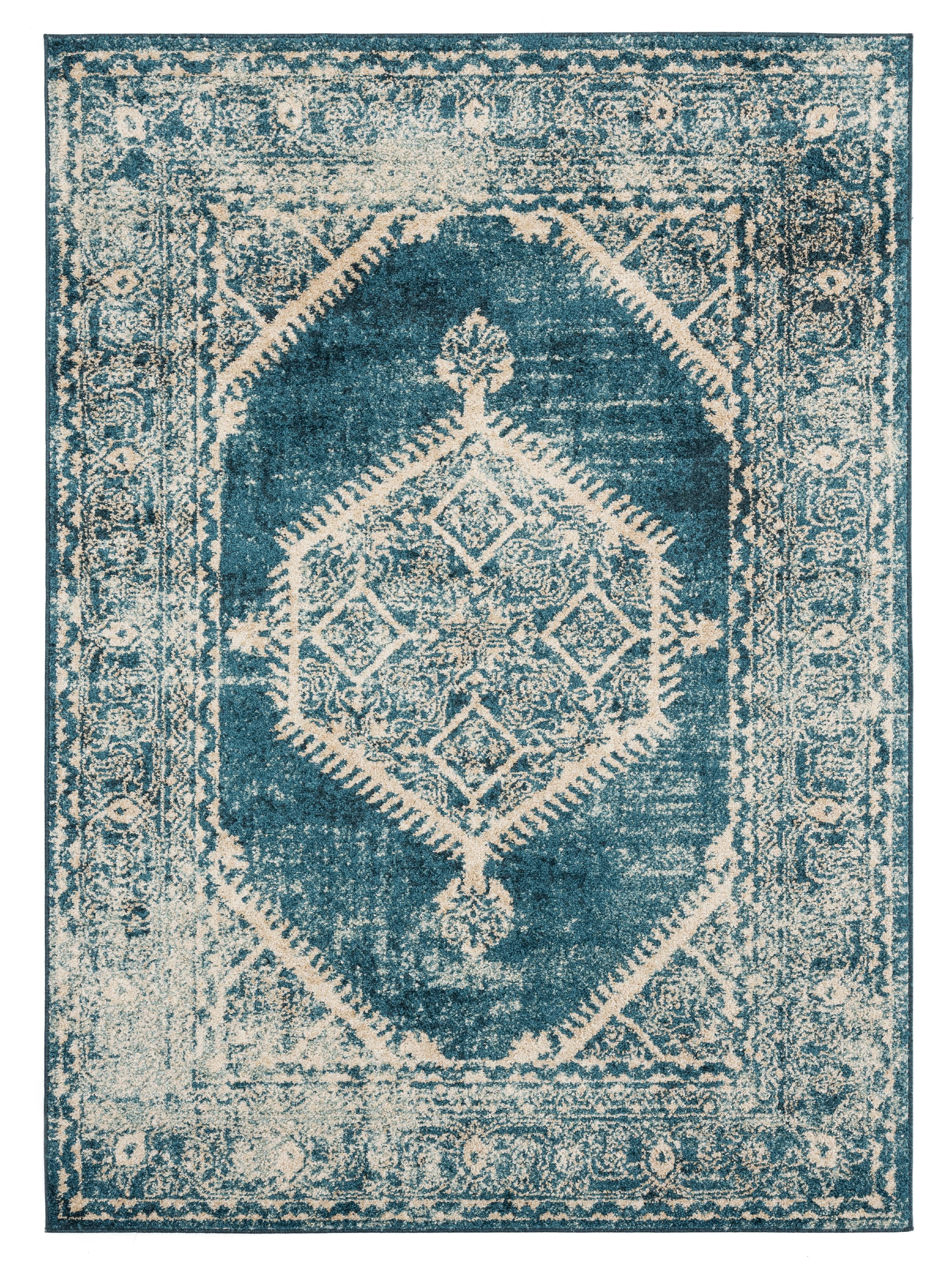 United Weavers Storybrooke Vassa Oriental Cerulean Woven Olefin/Frieze Area Rug or Runner