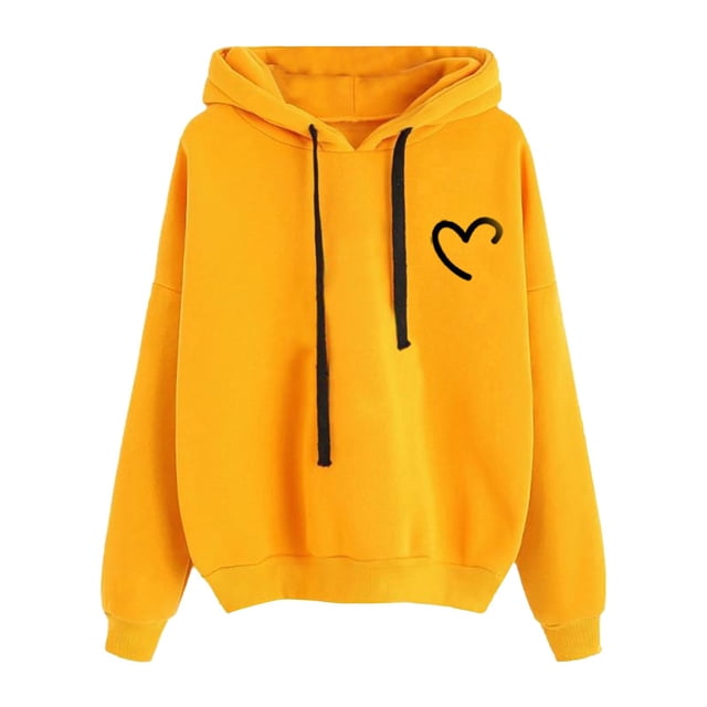 Sweat-shirt à Capuche Automne Hiver Manches Longues pour Femmes Confortable