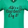 thumbnail image 4 of Inktastic Life's a Garden, Dig It Women's V-Neck T-Shirt, 4 of 5