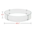 thumbnail image 3 of Round 25.7-in Tempered Glass Fire Table Windshield Flame Blocker, 3 of 4
