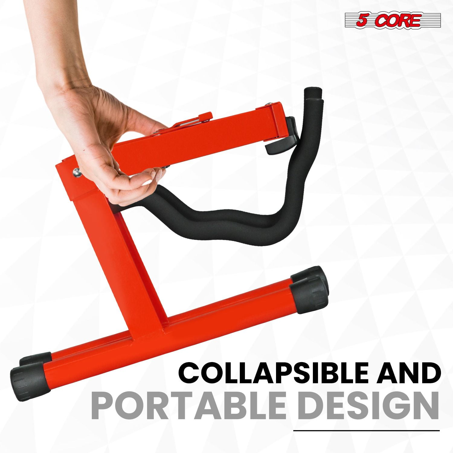 A-Frame Guitar Stand w/ Foam Arms, 12" Width, Foldable Design, Non-Slip Base