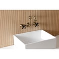 thumbnail image 3 of Kingston Brass KS1253PKX Duchess Double-Handle Wall Mount Bathroom Faucet, Antique Brass, 3 of 7