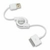 Belkin Retractable USB Sync and Charge Cable (White)