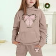 thumbnail image 2 of Afdoent Kid Girls Clothes Winter Hoodie And Joggers Comfy Casual With Stylish Print For Toddler To Teen 3-4 Years, 2 of 4